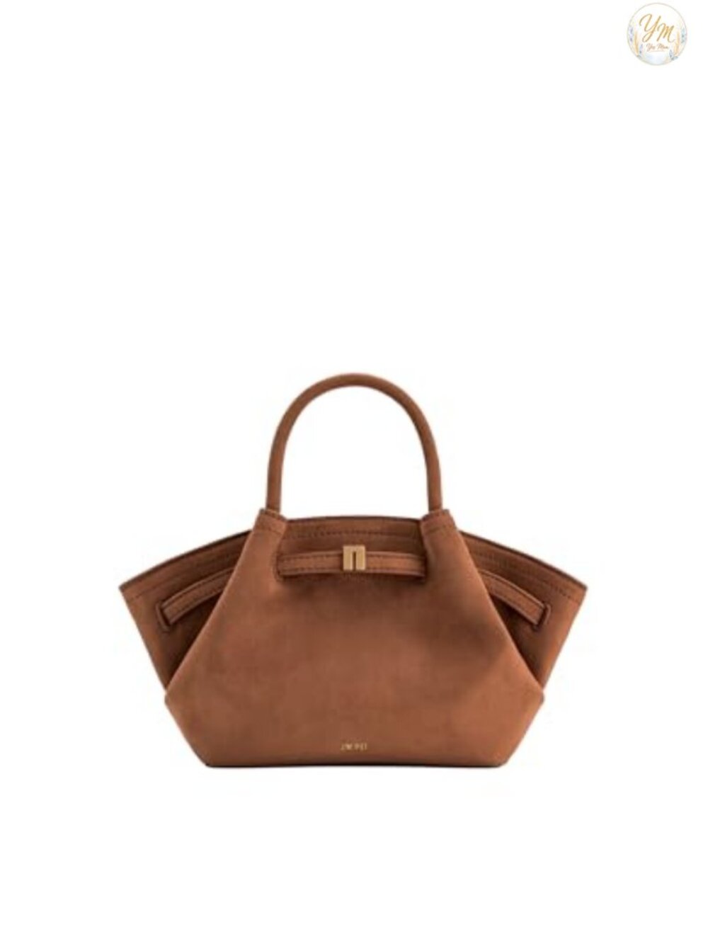 Faux Suede Mini Tote Bag with Detachable Strap